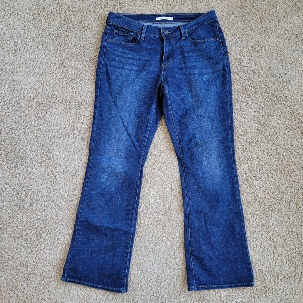 Levi's Curvy Boot Cut Jeans - Women's 32 X 32 - Medium To Dark Wash - EUC!